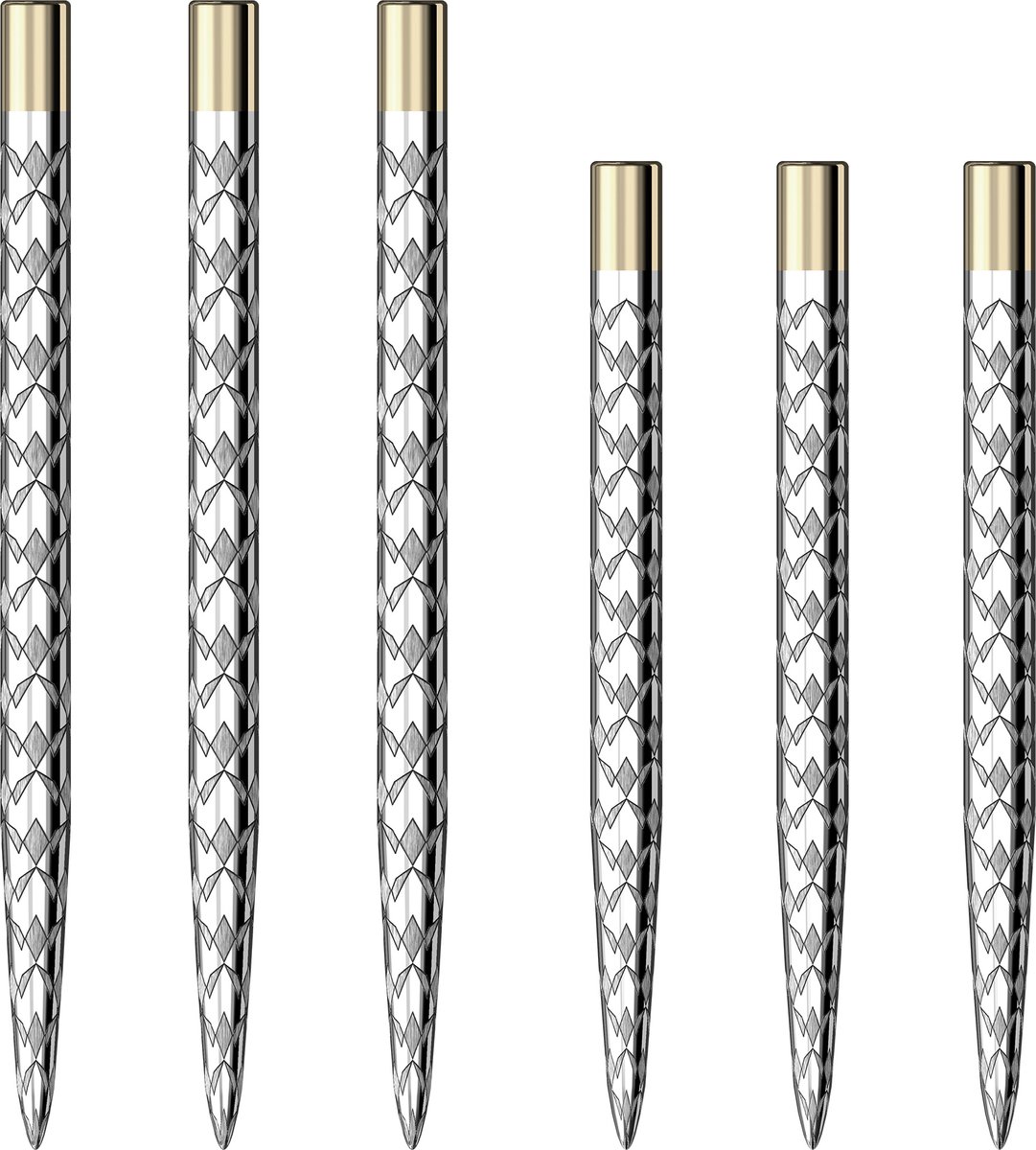 Mission Laser Plus Multi Logo Dartpunten Zilver - 32 mm