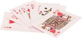 2x pakjes mini basic speelkaarten 5.5 x 4 cm in doosje van karton - Handig formaatje kleine kaartspelletjes