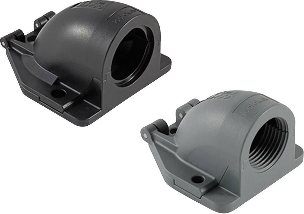Icotek 31380.900 Kabeldoorvoering Haaks Montagegat: M16 Zwart 1 stuk(s)