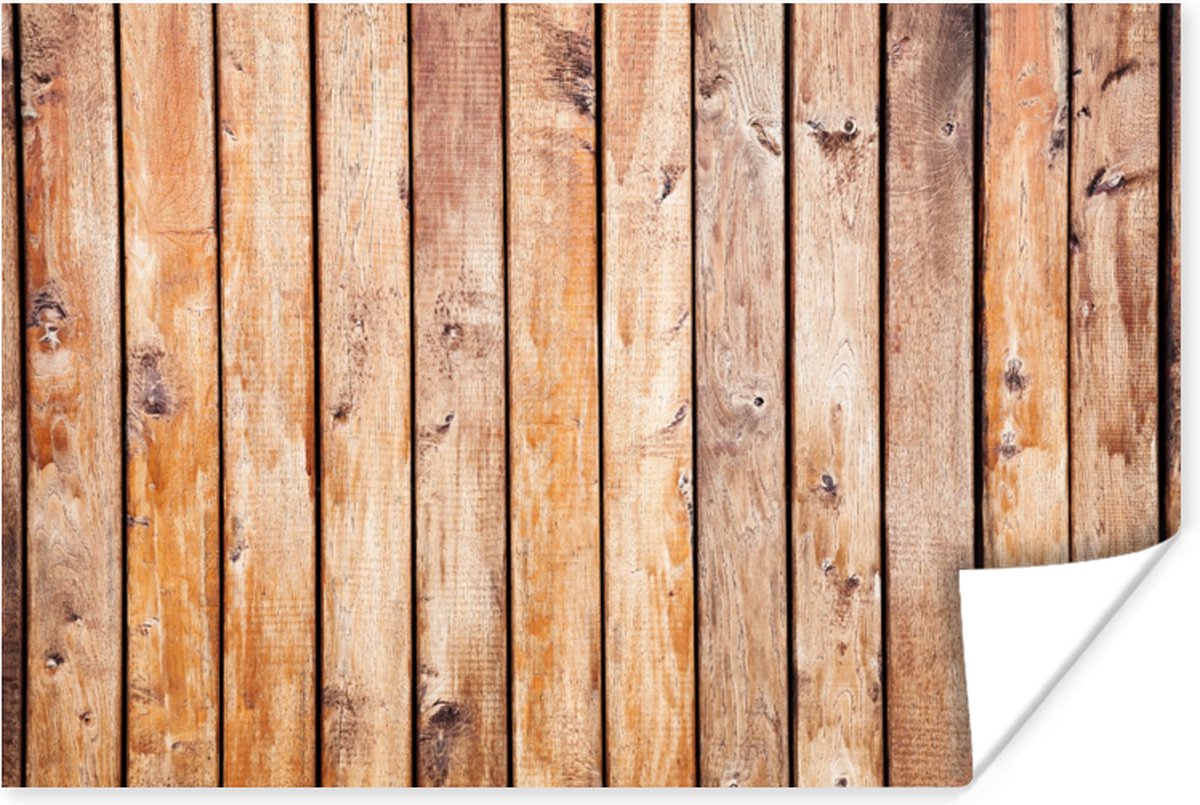 Poster Planken - Hout - Structuur - 120x80 cm