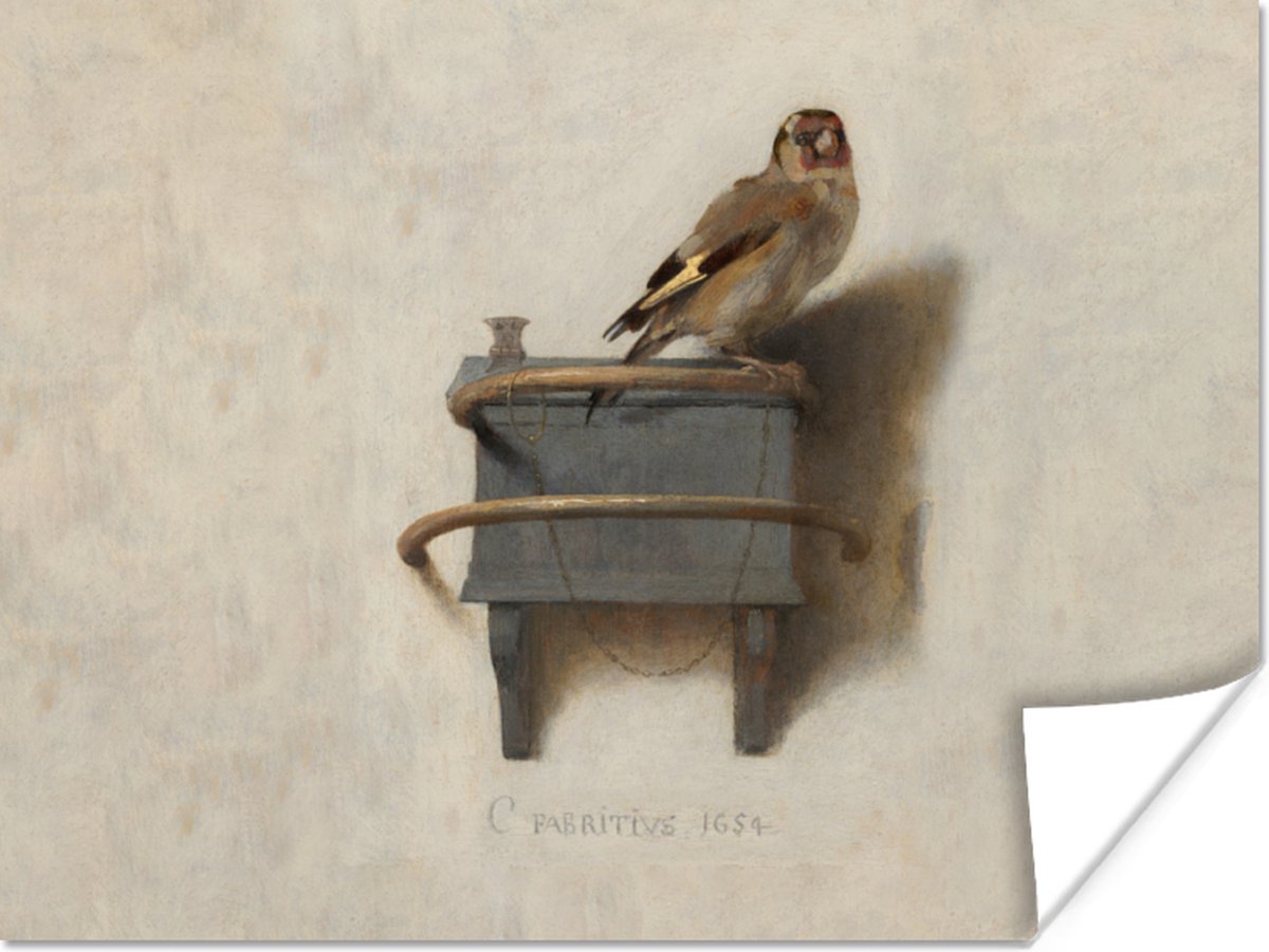 Poster Het Puttertje - Schilderij - Fabricius - Oude Meester - 80x60 cm