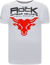 The Rock Heren T-shirt - Wit