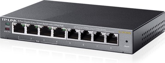TP-Link TL-SG108PE - Netwerkswitch - 8-Poorten - Smart Switch - PoE - TP-Link