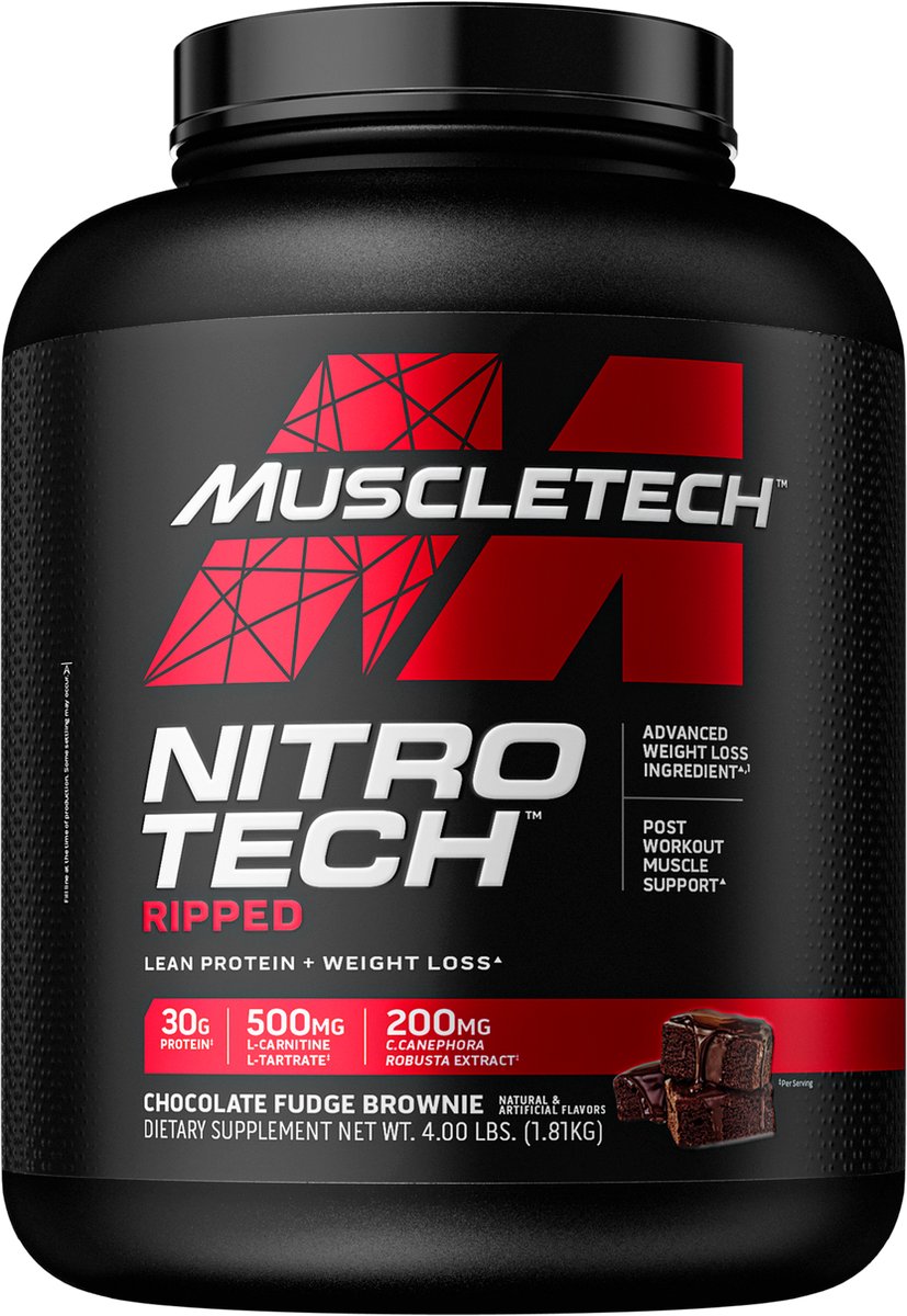 Goedkoopste Nitro Tech Ripped 1810gr Chocolade