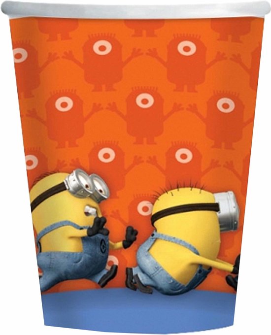 Minions-Paper-cup-oranje - Maat One-size