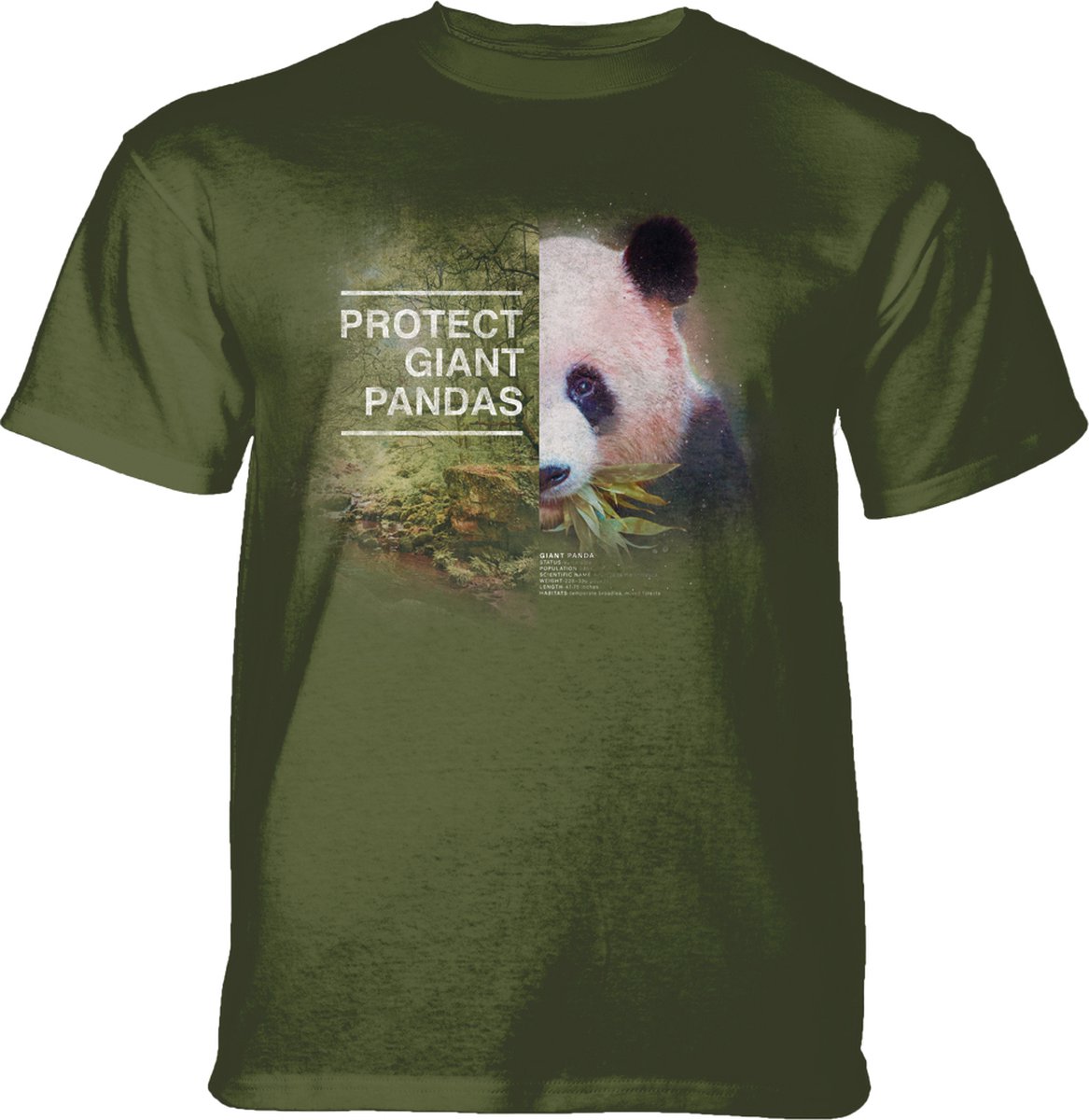 T-shirt Protect Giant Panda Green 4XL