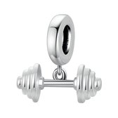 Halter fitness sport bedel | gewichtheffen power bead | Zilverana | geschikt voor alle bekende merken | 925 zilver | moederdag