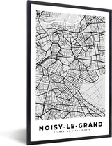 Cadre photo avec affiche - Noisy-le-Grand - Carte - France - Carte - Plan de la ville - 40x60 cm - Cadre pour affiche