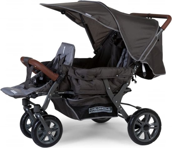 CHILDHOME - NIEUWE TRIPLET WANDELWAGEN ANTRACIET +RC | bol.com
