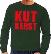 Foute kersttrui / sweater Kutkerst groen voor heren - Kersttruien L