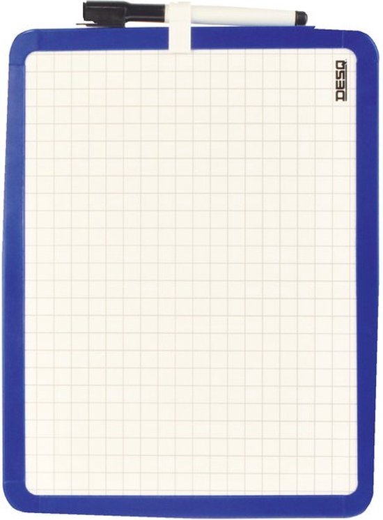 Tableau blanc desq double face 21 x 28 cm borderless + marqueur