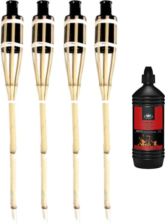 Esschert Design Bamboe Fakkels 62.5 cm 3 Stuks