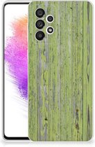 Cover Case Geschikt voor Samsung Galaxy A73 5G Smartphone hoesje Green Wood