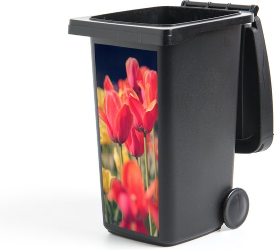 Container sticker Tulpen - Bloemen - Natuur - 38x80 cm - Kliko sticker