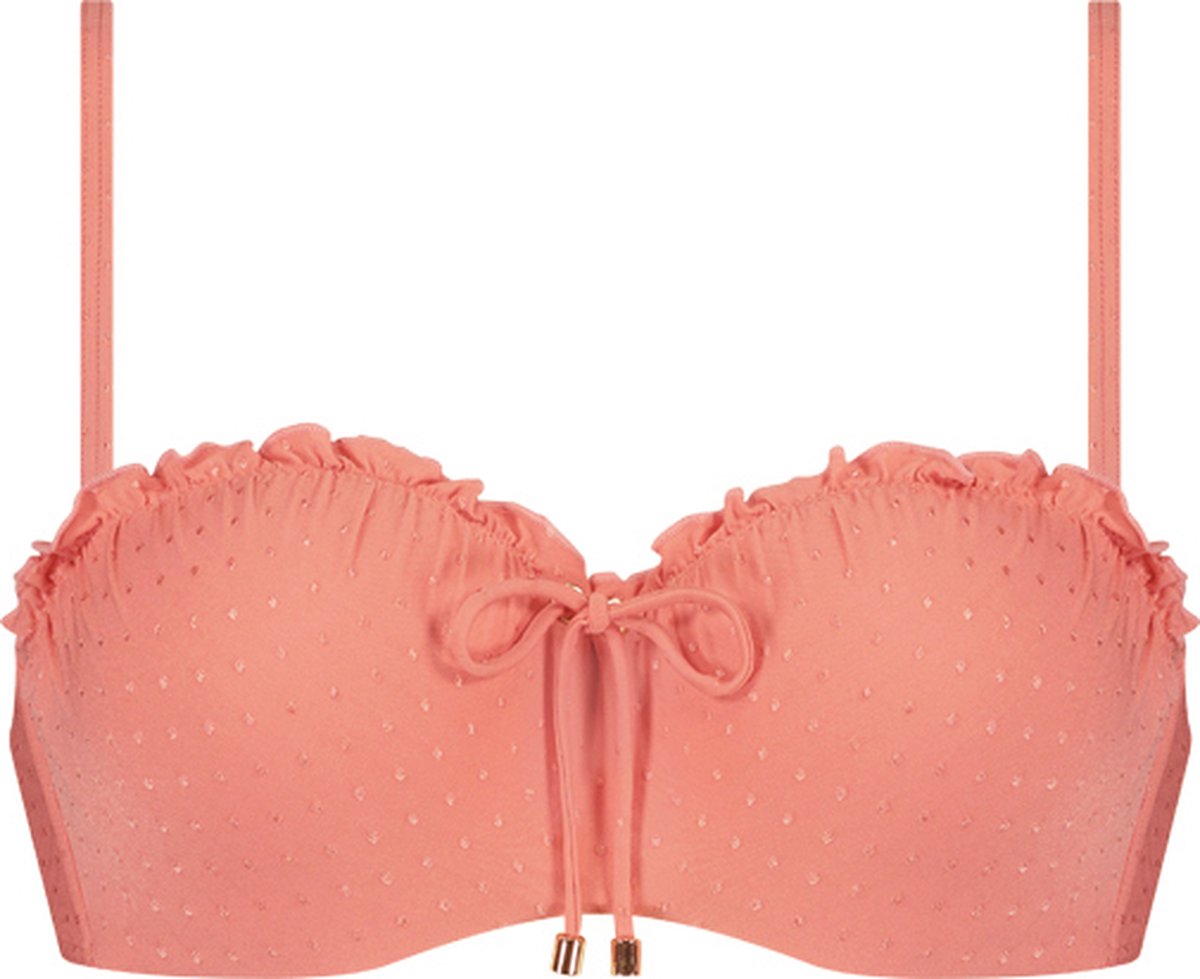Cyell Warm Wishes bandeau bikinitop Roze maat 38B (75B)