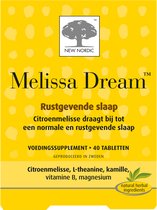 New Nordic Melissa Dream – Rustgevende slaap – Vegan voedingssupplement met citroenmelisse – 40 tabletten