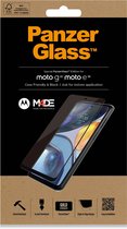 PanzerGlass Screen Protector voor de Motorola Moto G22 / E32 / E32S - Case Friendly Tempered Glass Zwart