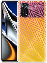 Xiaomi Poco X4 Pro Hoesje Wavy Pink - Designed by Cazy