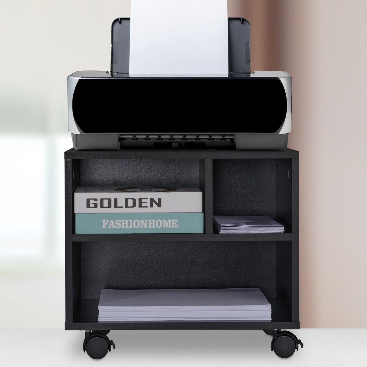 Printertafel met lade wit kopen