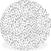 WallCircle - Wandcirkel ⌀ 90 - Regen - Zomer - Patroon - Ronde schilderijen woonkamer - Wandbord rond - Muurdecoratie cirkel - Kamer decoratie binnen - Wanddecoratie muurcirkel - Woonaccessoires