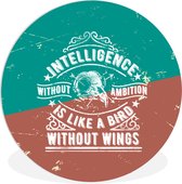 WallCircle - Cercle mural - Cercle mural intérieur - Vintage - Design - Crâne - 90x90 cm - Décoration murale - Peintures ronds