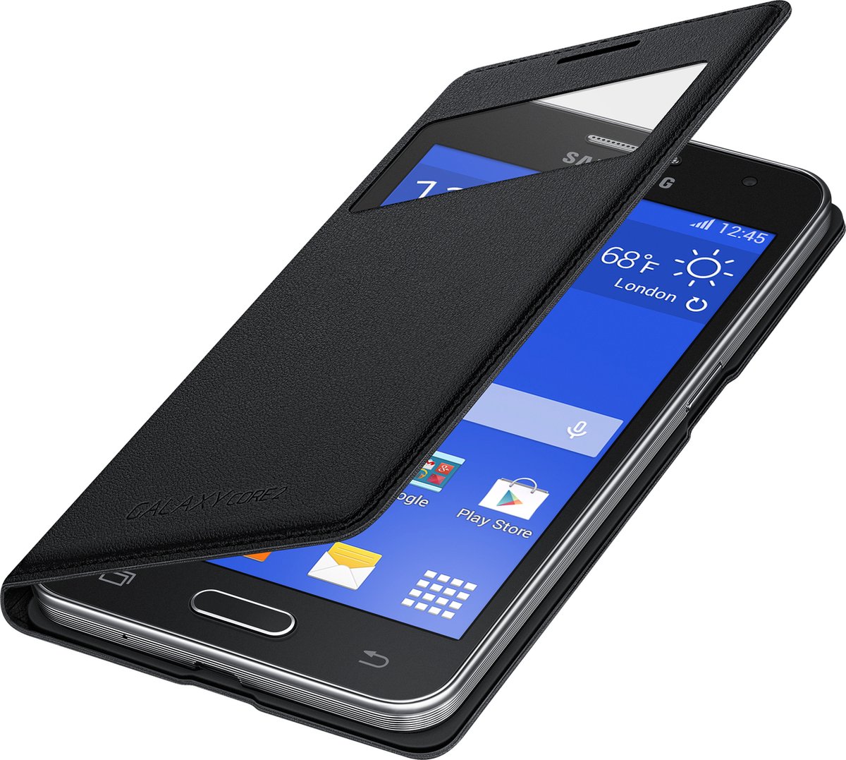 Samsung S-view cover voor Samsung Galaxy Core 2 - Zwart