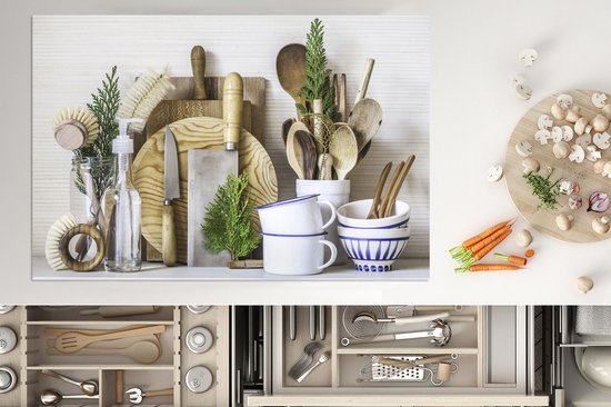 KitchenYeah® Inductie beschermer 81x52 cm - Keuken - Kookgerei - Bestek - Kookplaataccessoires - Afdekplaat voor kookplaat - Inductiebeschermer - Inductiemat - Inductieplaat mat