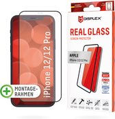 Displex Real Glass FC + Frame screenprotector voor iPhone 12 en iPhone 12 Pro - transparant