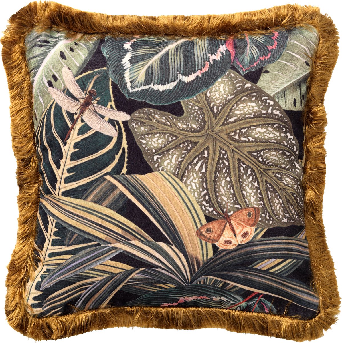 Hoii GENEVIEVE | sierkussen 45x45 cm | Raven | zwart | Hoii | met duurzame kussenvulling