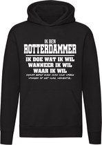 Rotterdammer | verjaardagkado | verjaardag kado | cadeau | grappig | jarig | Rotterdam | Feyenoord | Unisex | Trui | Sweater | Hoodie | Capuchon | Zwart