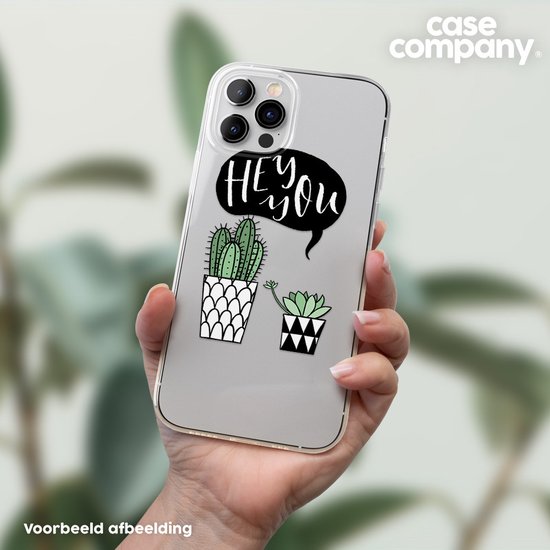 Case Company® - Hoesje geschikt voor iPhone X hoesje - Hey you cactus - Soft Cover Telefoonhoesje - Bescherming aan alle Kanten en Schermrand