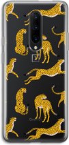 Case Company® - Hoesje geschikt voor OnePlus 7 Pro hoesje - Luipaard - Soft Cover Telefoonhoesje - Bescherming aan alle Kanten en Schermrand