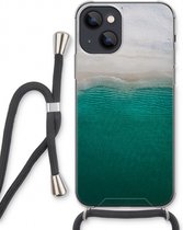 Case Company® - Hoesje met koord geschikt voor iPhone 13 hoesje met Koord - Stranded - Telefoonhoesje met Zwart Koord - Extra Bescherming aan alle Kanten en Over de Schermrand