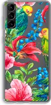 Case Company® - Hoesje geschikt voor Samsung Galaxy S21 Plus hoesje - Papegaaien - Soft Cover Telefoonhoesje - Bescherming aan alle Kanten en Schermrand