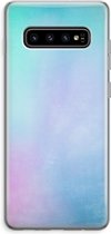 Hoesje geschikt voor Samsung Galaxy S10 Plus hoesje - Mist pastel - Soft Cover Telefoonhoesje - Bescherming aan alle Kanten en Schermrand