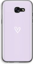 Case Company® - Hoesje geschikt voor Samsung Galaxy A5 (2017) hoesje - Klein hartje paars - Soft Cover Telefoonhoesje - Bescherming aan alle Kanten en Schermrand