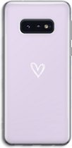 Case Company® - Hoesje geschikt voor Samsung Galaxy S10e hoesje - Klein hartje paars - Soft Cover Telefoonhoesje - Bescherming aan alle Kanten en Schermrand