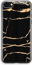 Case Company® - Hoesje geschikt voor iPhone 8 hoesje - Gouden marmer - Soft Cover Telefoonhoesje - Bescherming aan alle Kanten en Schermrand