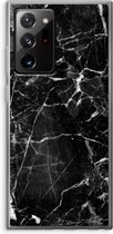 Case Company® - Hoesje geschikt voor Samsung Galaxy Note 20 Ultra / Note 20 Ultra 5G hoesje - Zwart Marmer - Soft Cover Telefoonhoesje - Bescherming aan alle Kanten en Schermrand