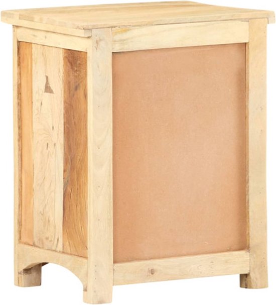 Table de chevet vidaXL - Bois de récupération Massief - 40 x 30 x 50 cm Table de chevet - Massief Hout - Meubles Vintage - Style industriel - Meubles de chambre