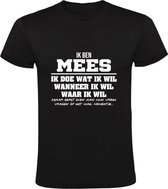 Mees Heren t-shirt | verjaardagkado | verjaardag kado | grappig | jarig | cadeau | Zwart