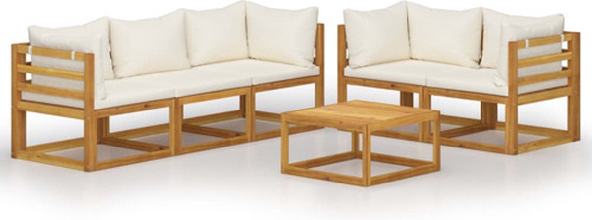 Vidaxl Tuinset Crème Tuinmeubelset