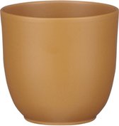 Mica Decorations - Pot Tusca rond marron mat - h7,5xd8,5cm