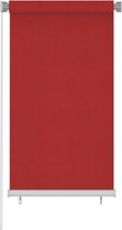 vidaXL - Rolgordijn - voor - buiten - 80x140 - cm - HDPE - rood