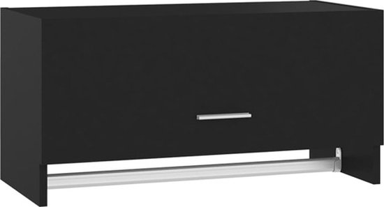 vidaXL-Kledingkast-70x32,5x35-cm-spaanplaat-zwart