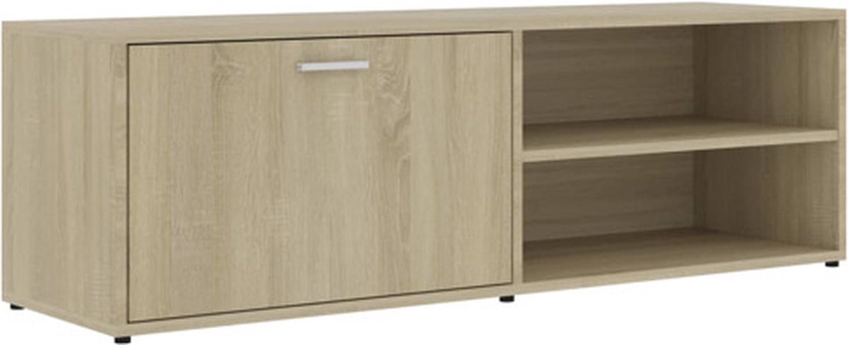 vidaXL - Tv-meubel - 120x34x37 - cm - bewerkt - hout - sonoma - eikenkleurig