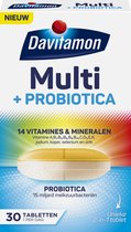 Bol.com Davitamon Multi + Probiotica - Complete multivitamine met Probiotica - 30 tabletten aanbieding