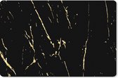 Tapis de souris XXL - Sous-main - Tapis de bureau - Marbre - Zwart - Or - Luxe - 120x80 cm - Tapis de souris XXL