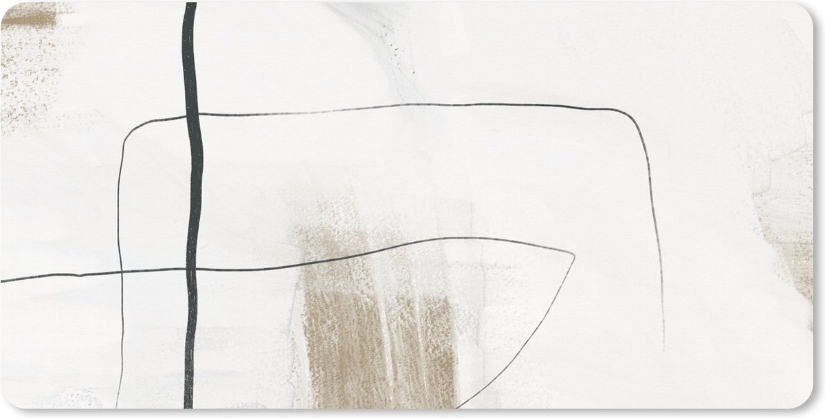 Muismat XXL 100x50 cm - Bureau onderlegger - Bureau mat Verf - Abstract - Minimalisme - Bureaumat - Gaming mousepad xl - Bureaulegger groot - Computer deskmat