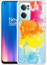 OnePlus Nord CE2 Hoesje Color Splatters - Designed by Cazy